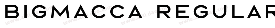 BIGMACCA Regular字体转换